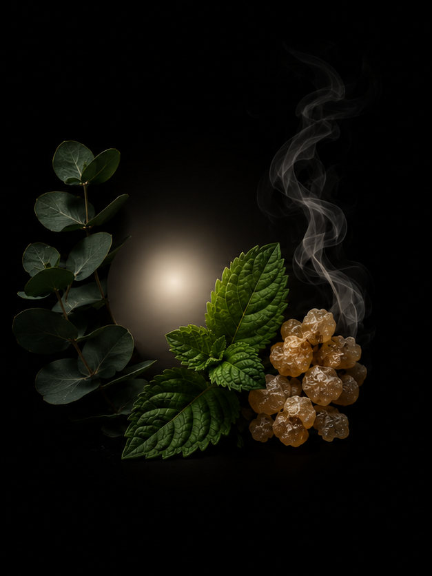 Luvien Inhaltsstoffe – Weihrauch, Patchouli, Eukalyptus und Menthol